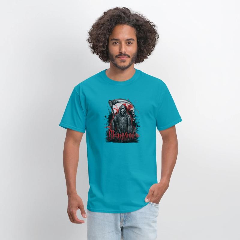 Heavy Metal Reaper with Scythe Graphic