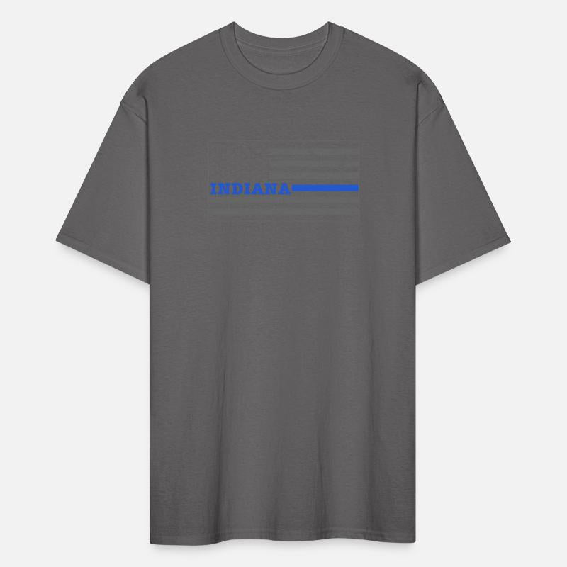 Indiana Police Shirt Thin Blue Line Flag Shirt