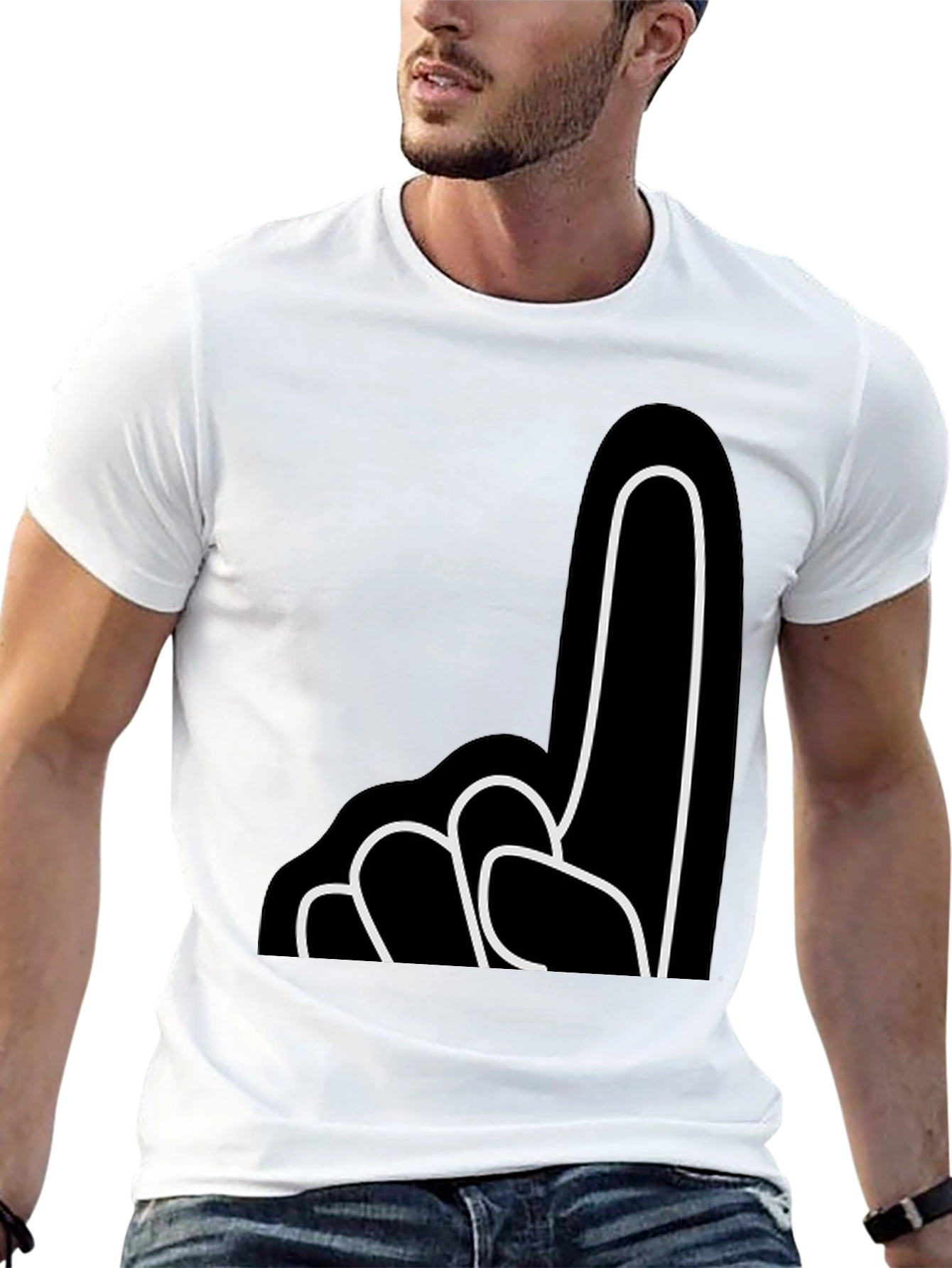 Number One Fan T-Shirt - Black Cotton Tee