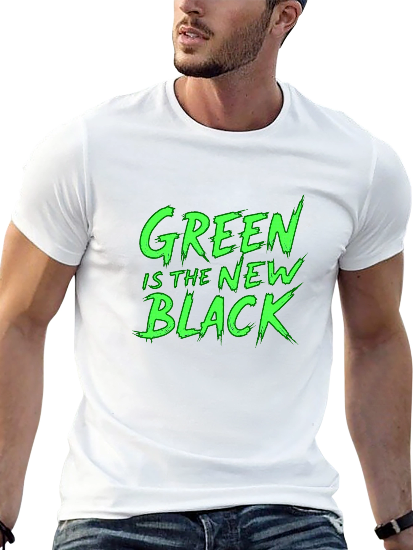Green Is The New Black Graphic T-Shirt
