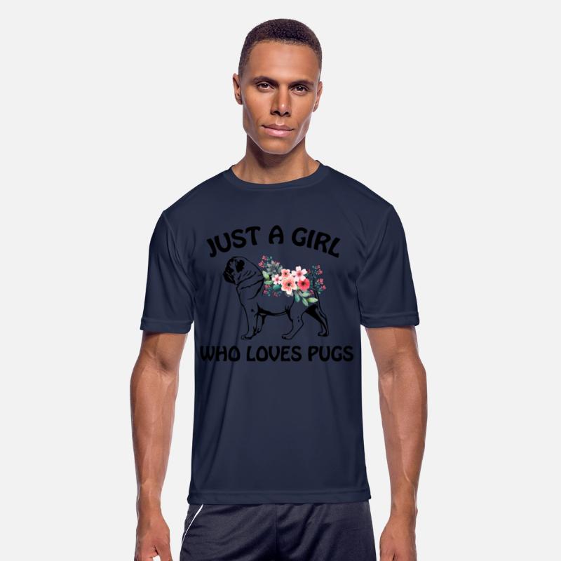 just a girl who loves pugs dog t shirts