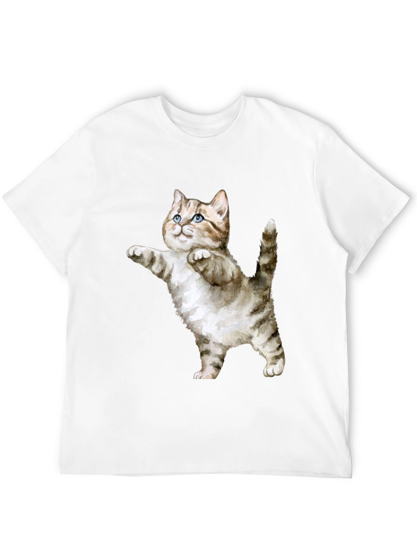 Cute Cat Graphic Tee - Black T-Shirt