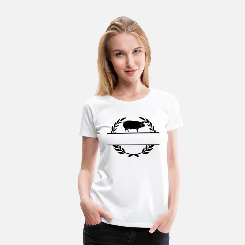 Logo pig in laurel wreath