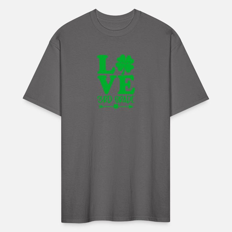 Love St Patrick'S Day Shamrock 3Rd Grade Teacher L