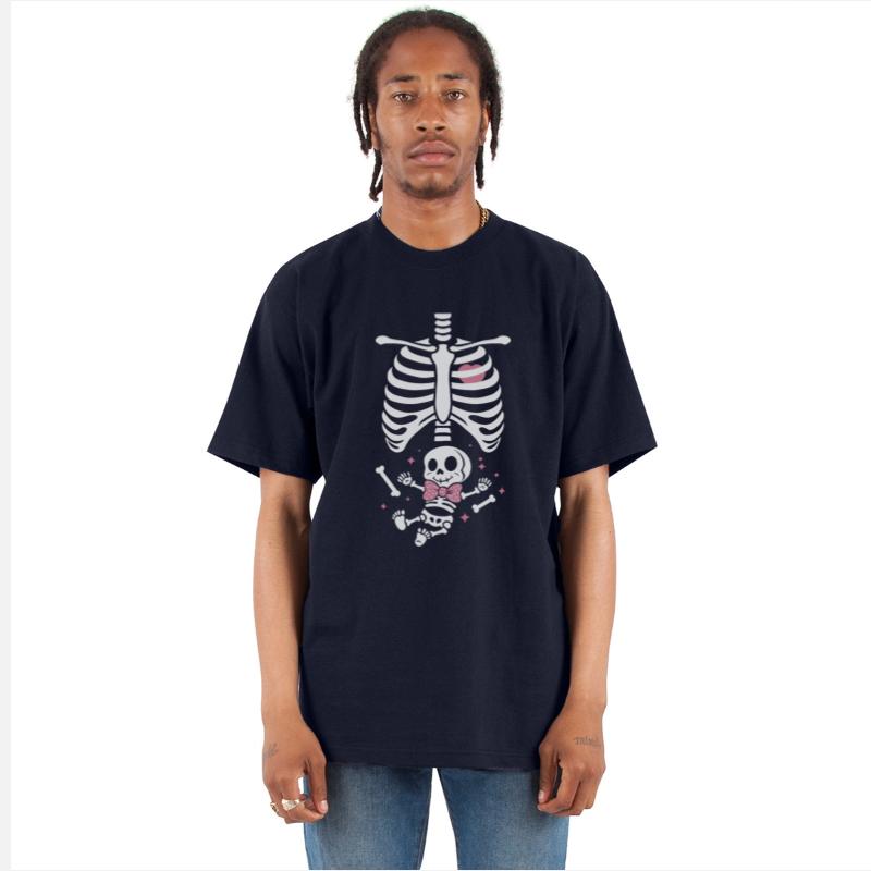 Maternity Skeleton Baby Girl Monster Halloween Fun