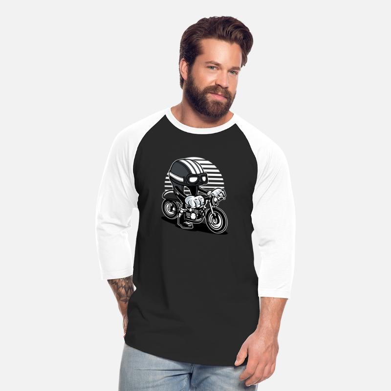 Motorcycle with Cartoon Helmet