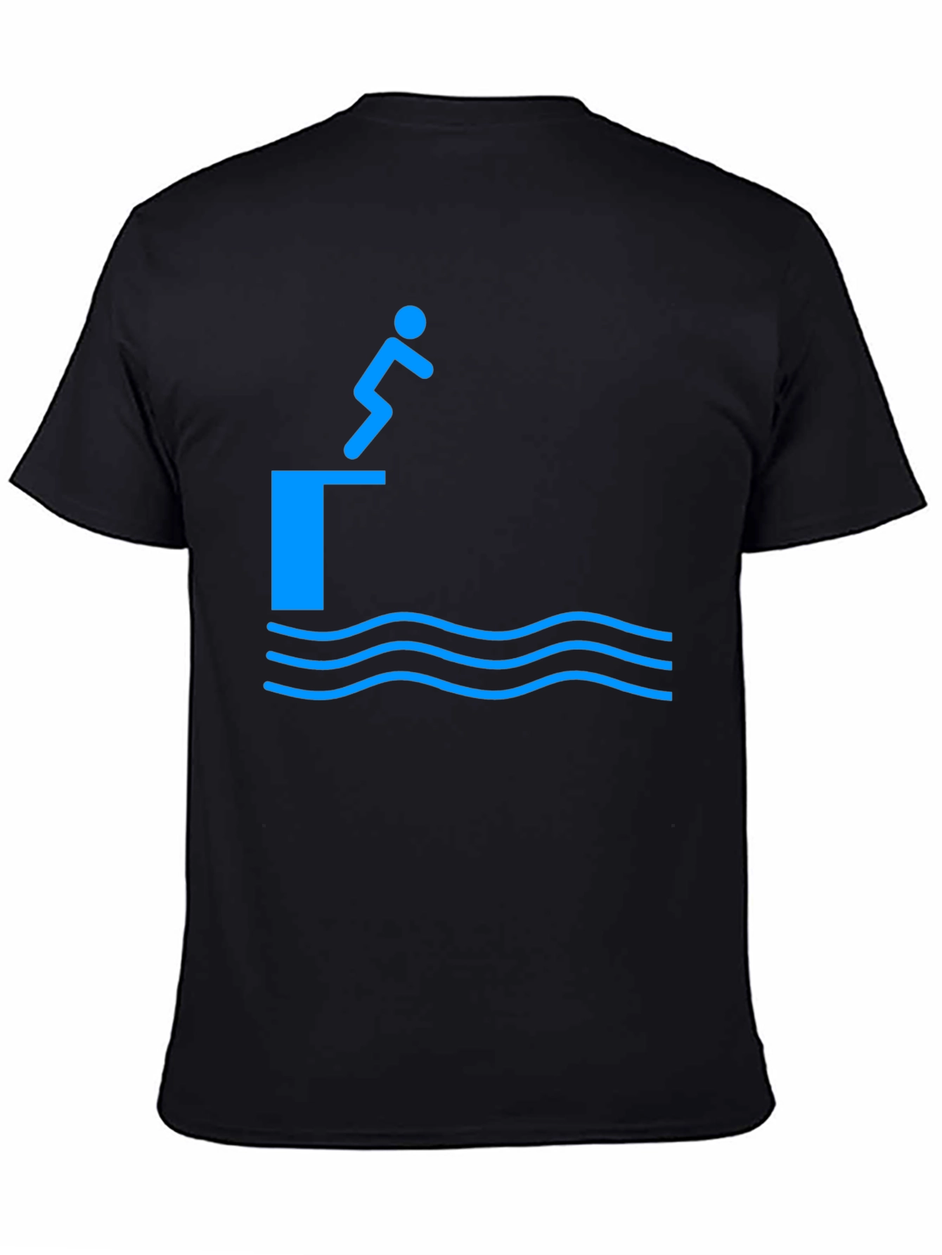 Diver Graphic T-Shirt - Black Cotton Tee