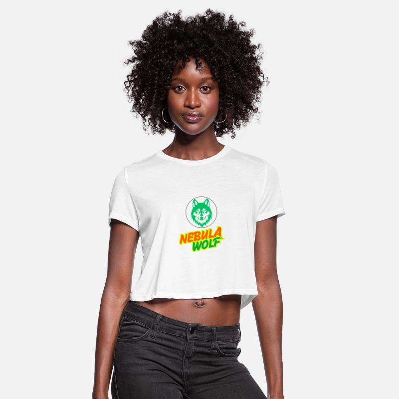 Nebula Wolf – Vibrant Rasta Gradient Wolf Graphic
