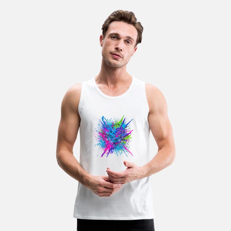 Neon Chaos – Futuristic Paint Splash Explosion