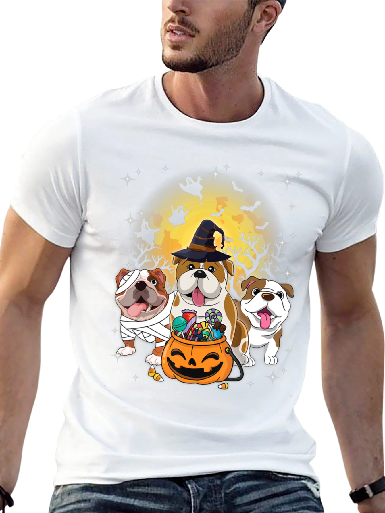 Halloween Bulldog T-Shirt