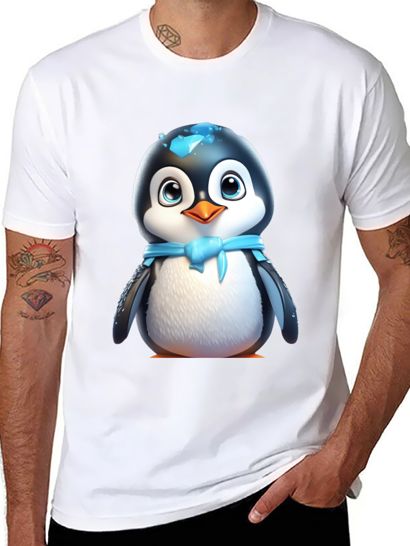 Cute Cartoon Penguin T-Shirt