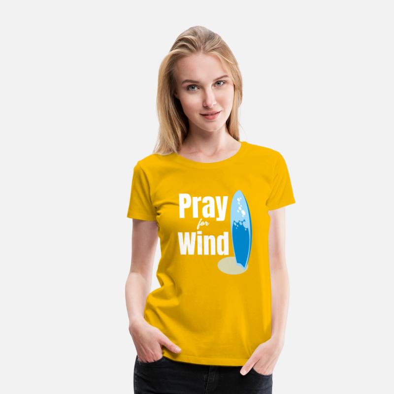 Pray For Wind Funny Kitesurfing Sailboard Windy