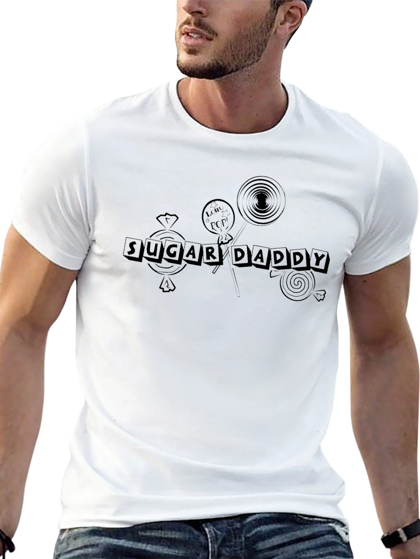 Sugar Daddy Graphic Tee - Novelty Mens T-Shirt
