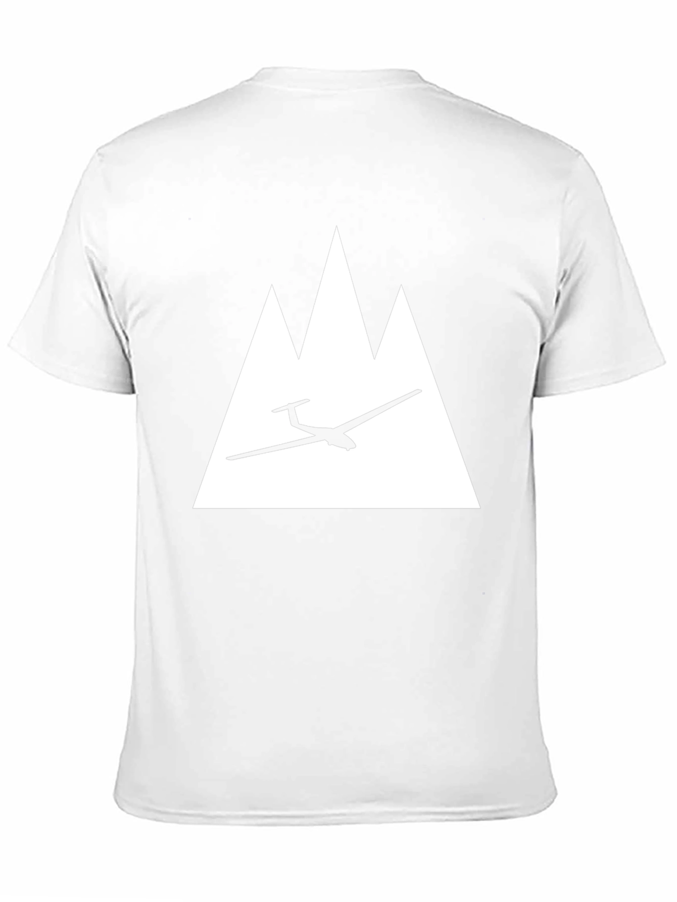 Glider Over Mountains Black T-Shirt
