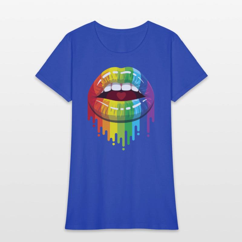 Rainbow Lips For LGBTQ Gay Pride
