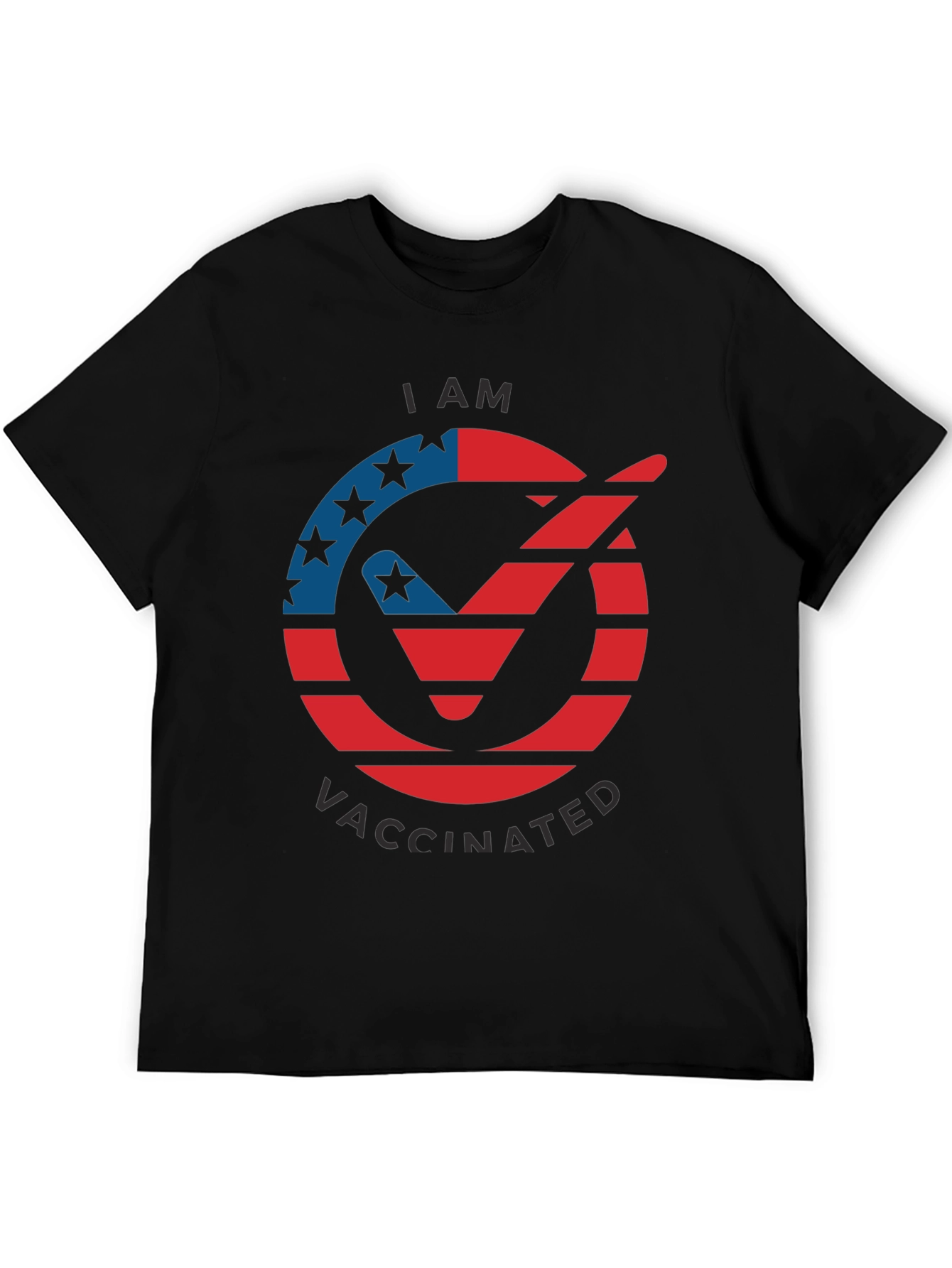 I am Vaccinated Tee - Patriotic Checkmark