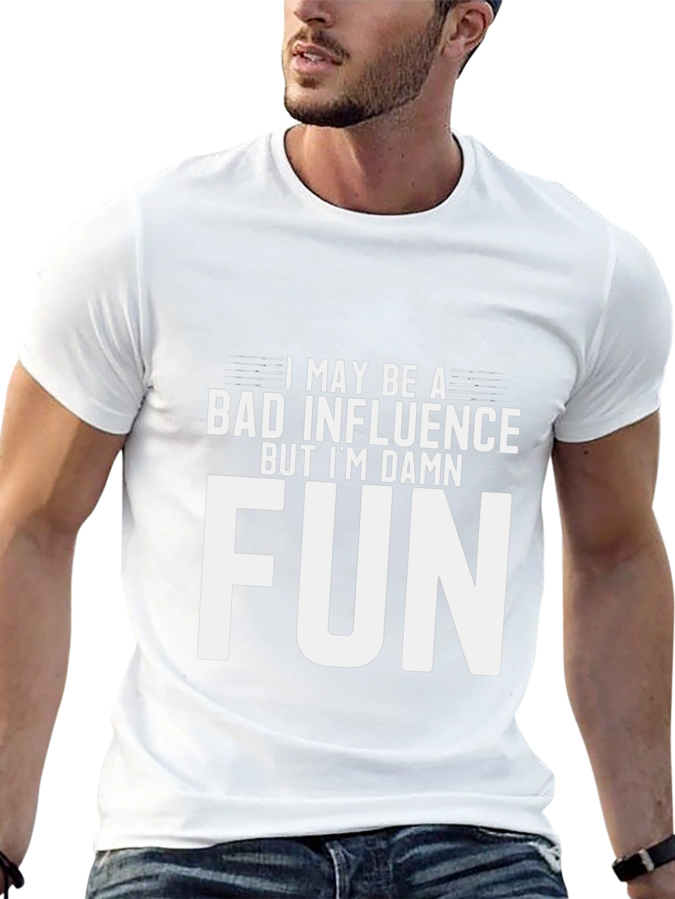 Bad Influence Fun Graphic T-Shirt