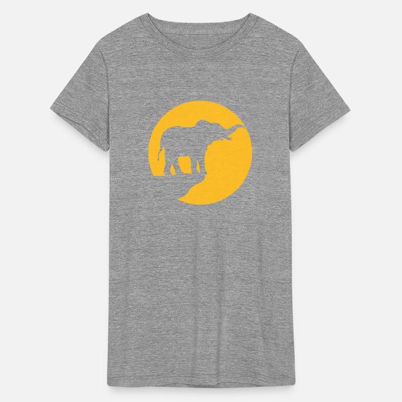 silhouette cliff moon elephant