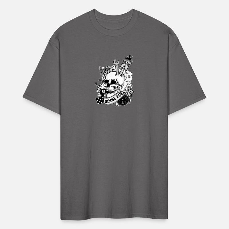 Skull and Smoke, Black and white - Gimme Fuel