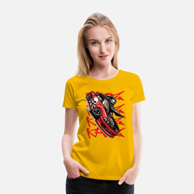 Super Sports Car Cartoon JDM Muscle Pirate Tuning
