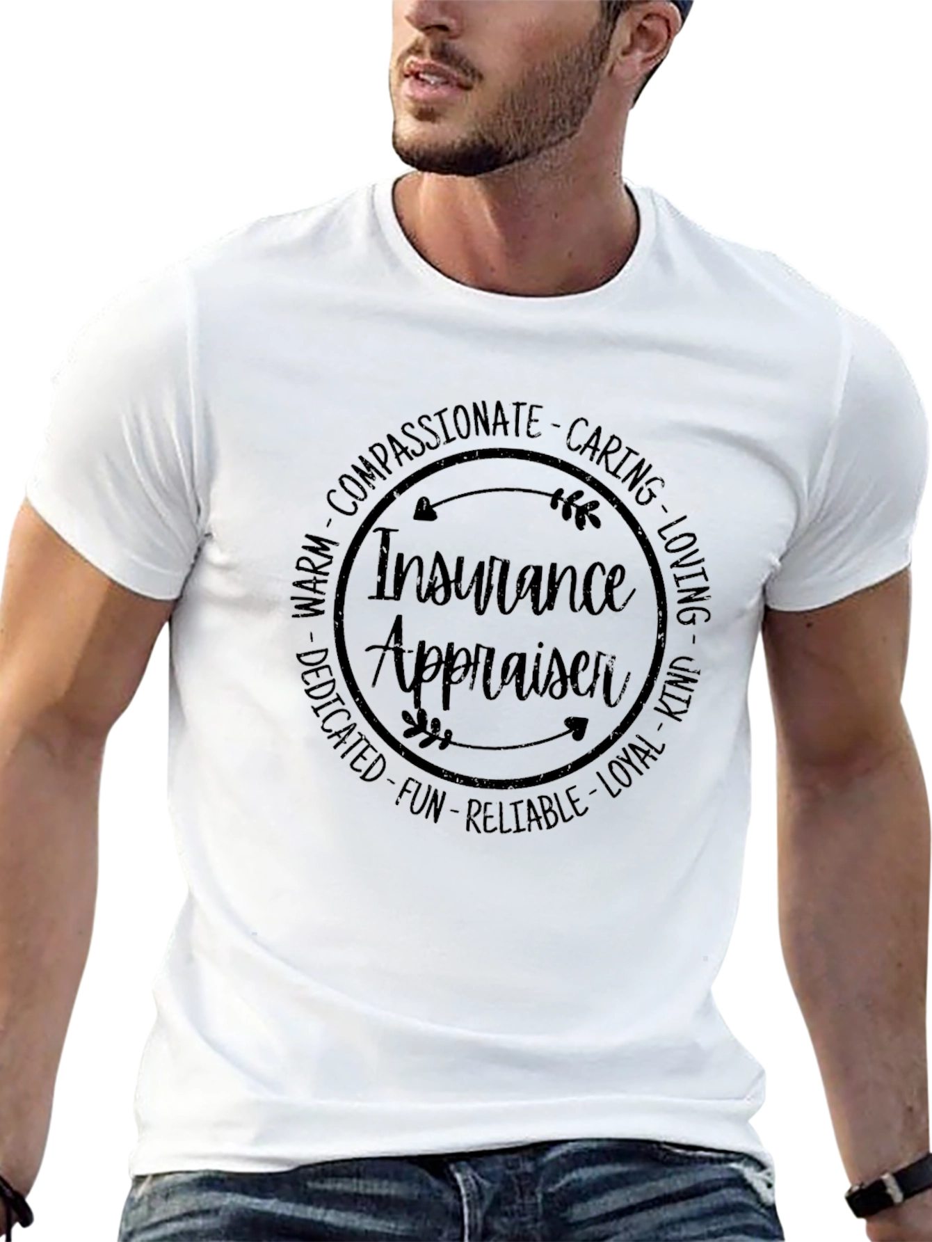 Insurance Appraiser Circle Graphic T-Shirt