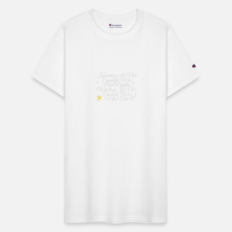 Wishing Is Not Enough t-shirt design