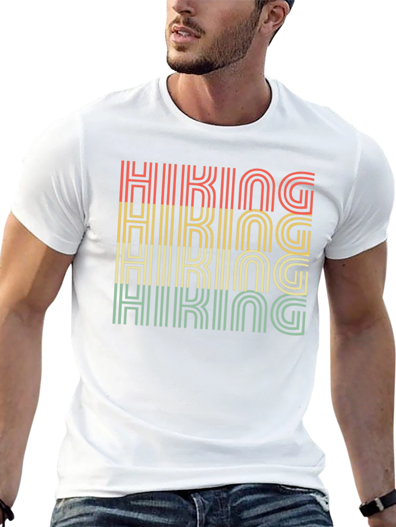 Retro Hiking T-Shirt - Outdoor Adventure Tee
