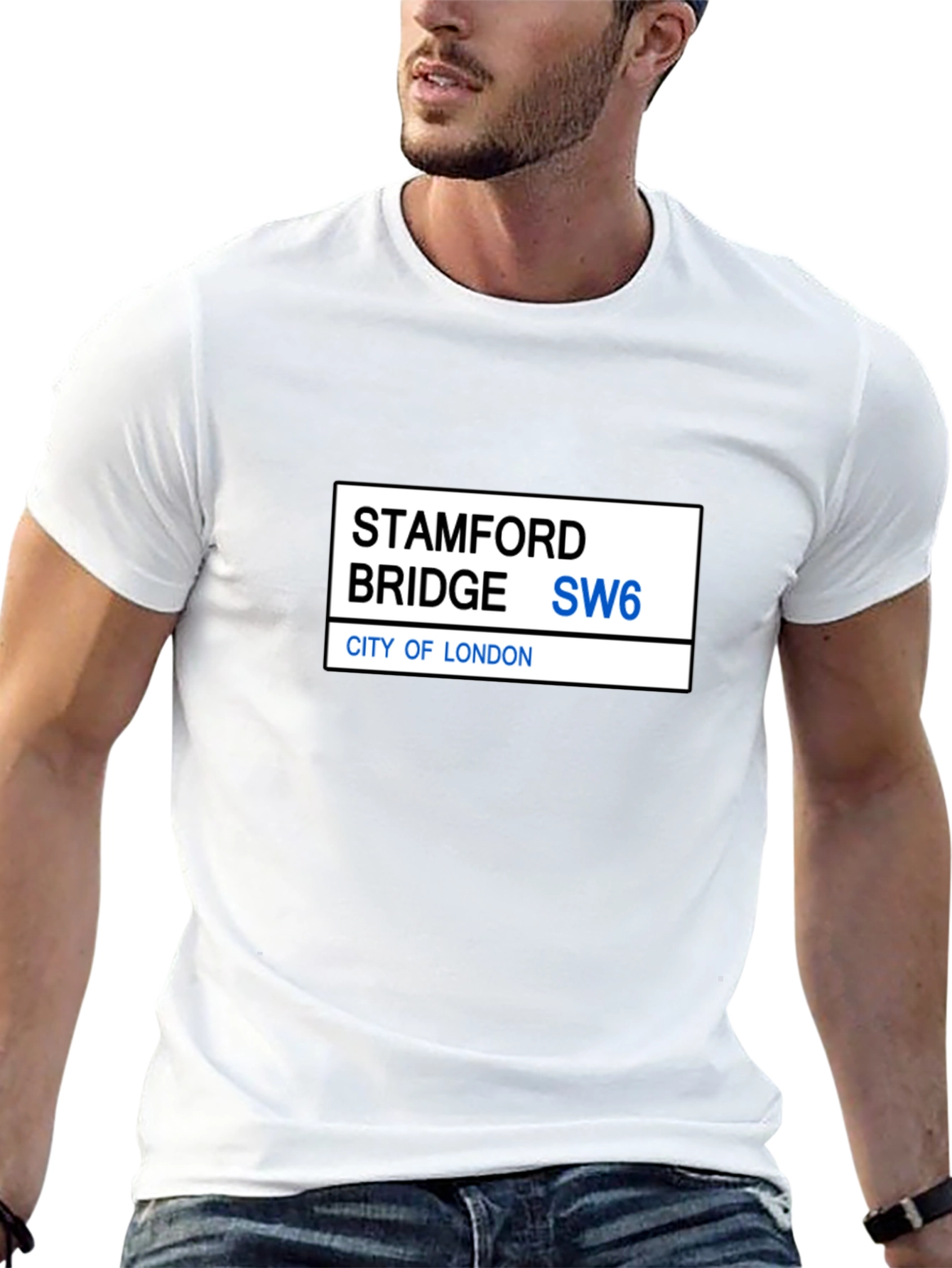 Stamford Bridge SW6 Black T-Shirt