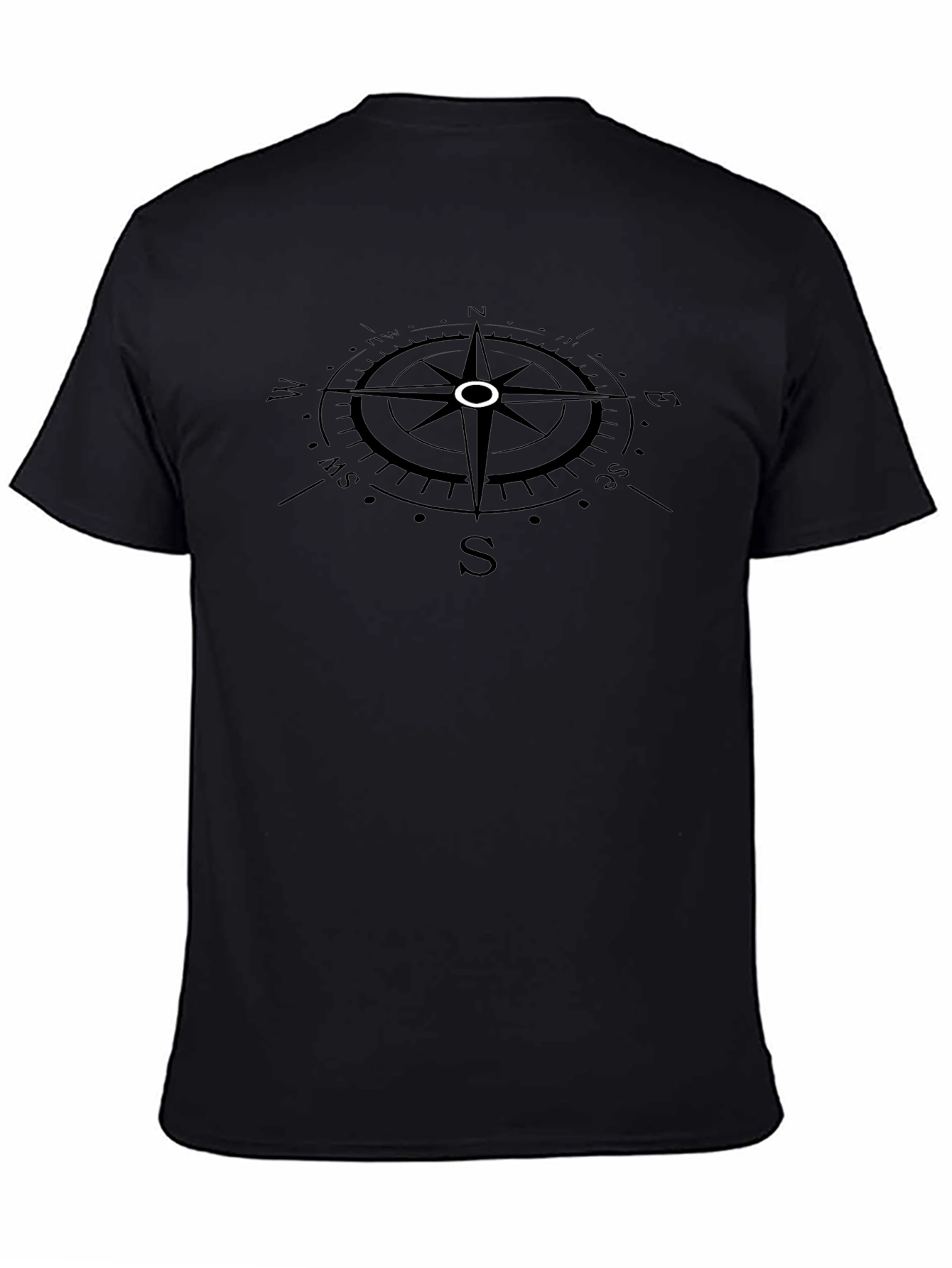 Compass Graphic T-Shirt - Mens Black Tee