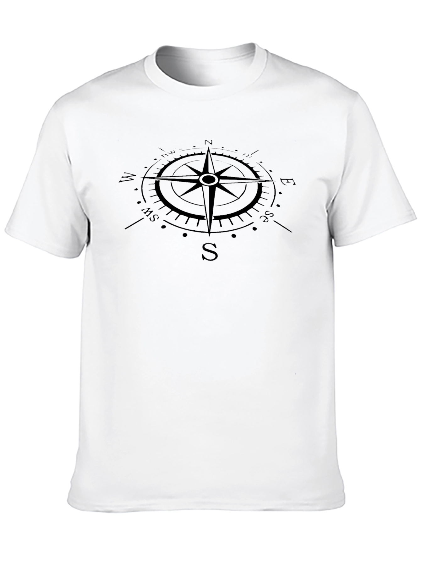 Compass Graphic T-Shirt - Mens Black Tee