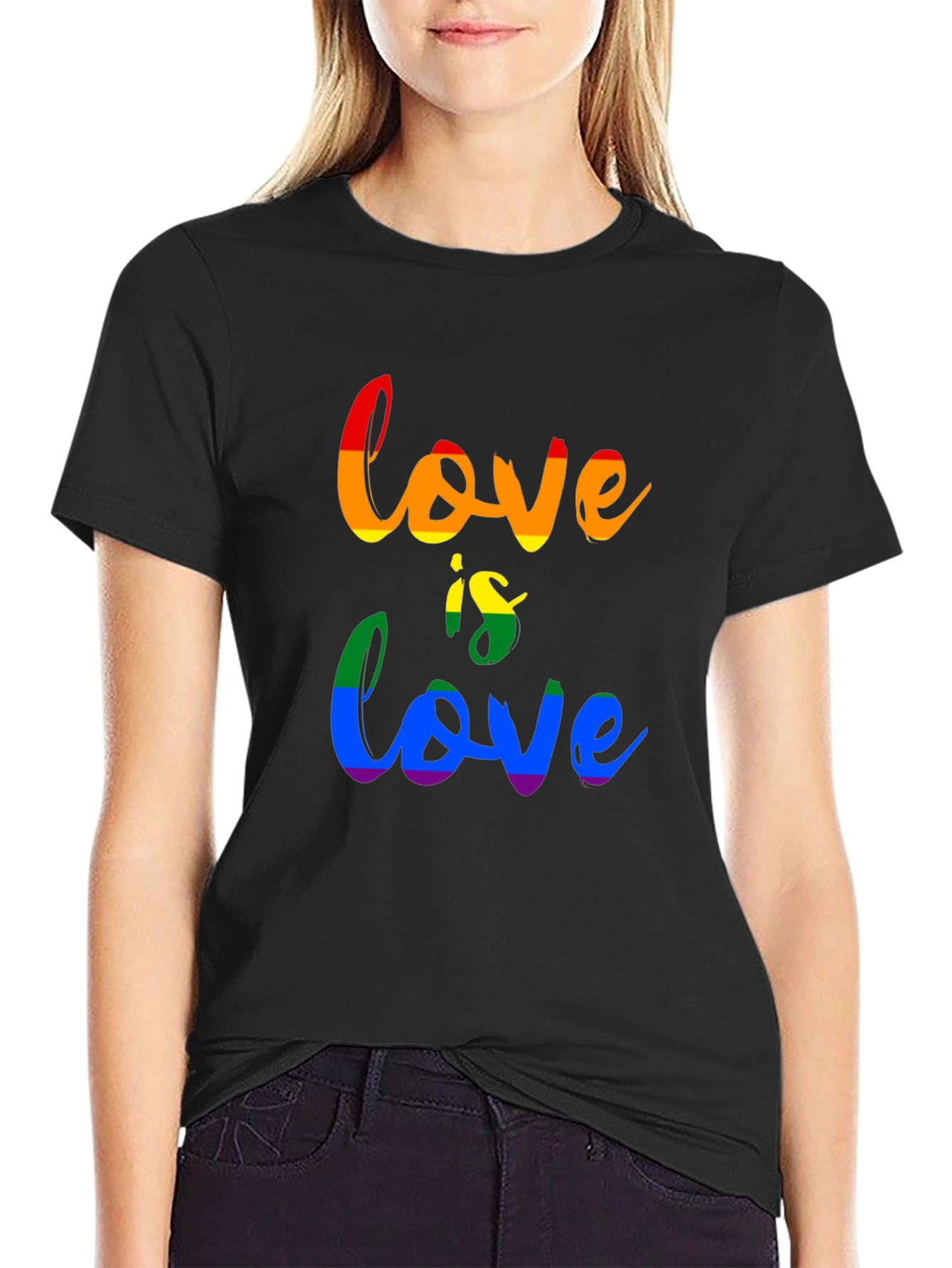 Love Is Love Rainbow Graphic T-Shirt