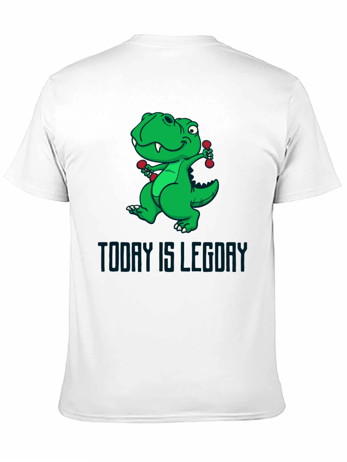 Dino Leg Day T-Shirt - Funny Workout Tee