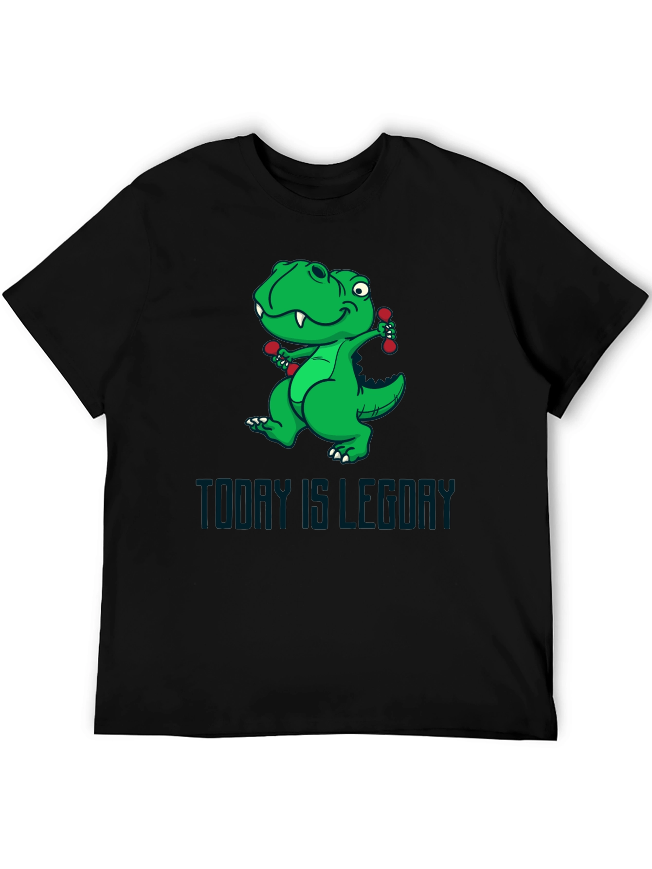 Dino Leg Day T-Shirt - Funny Workout Tee