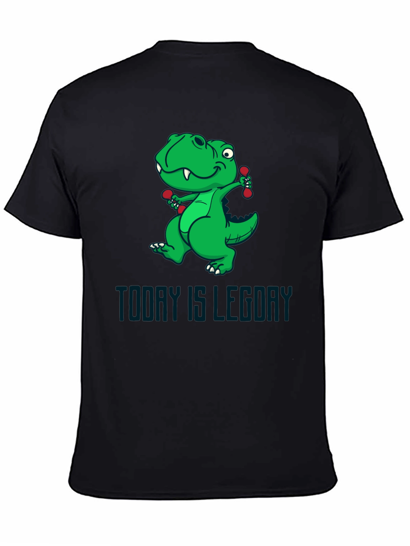 Dino Leg Day T-Shirt - Funny Workout Tee