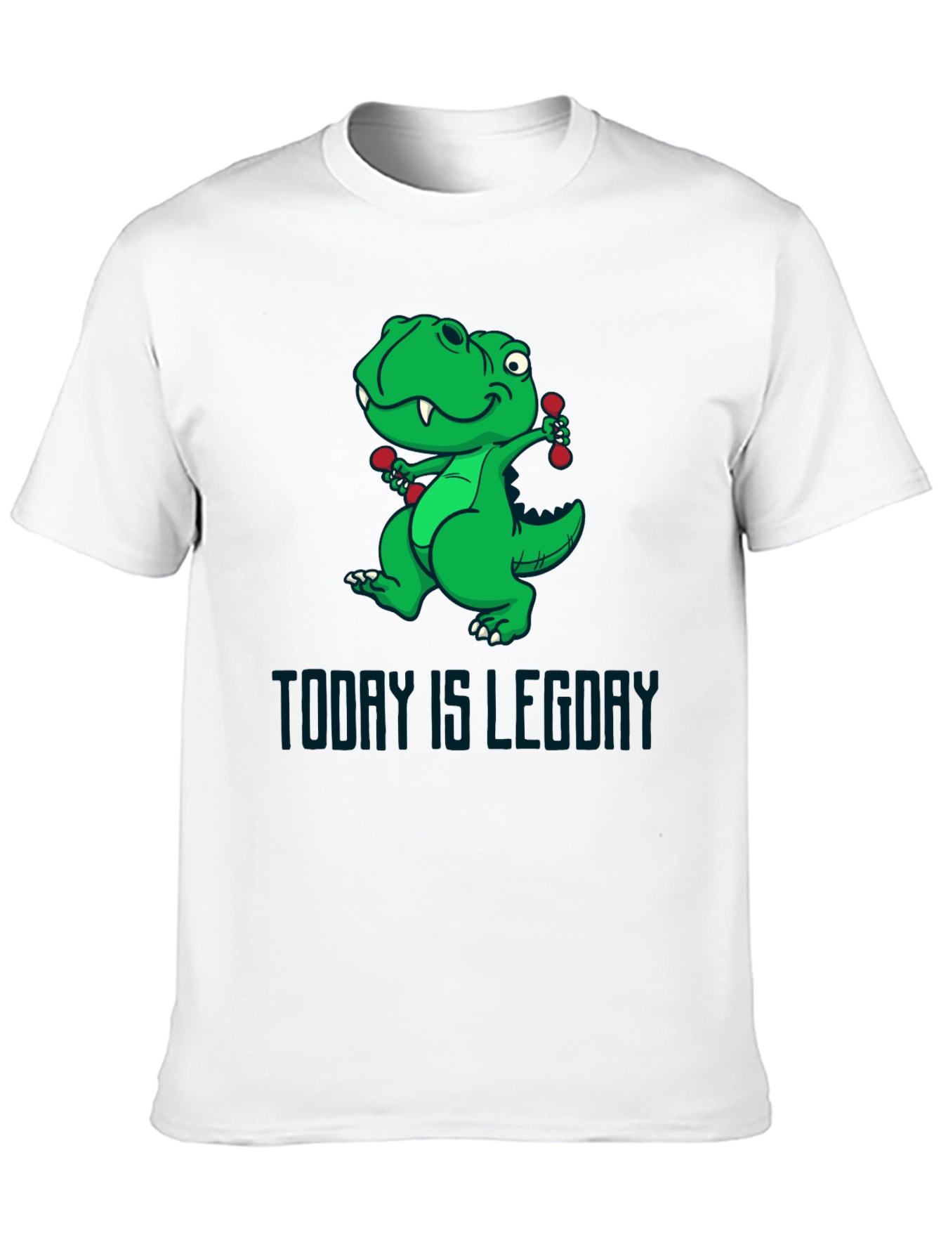 Dino Leg Day T-Shirt - Funny Workout Tee