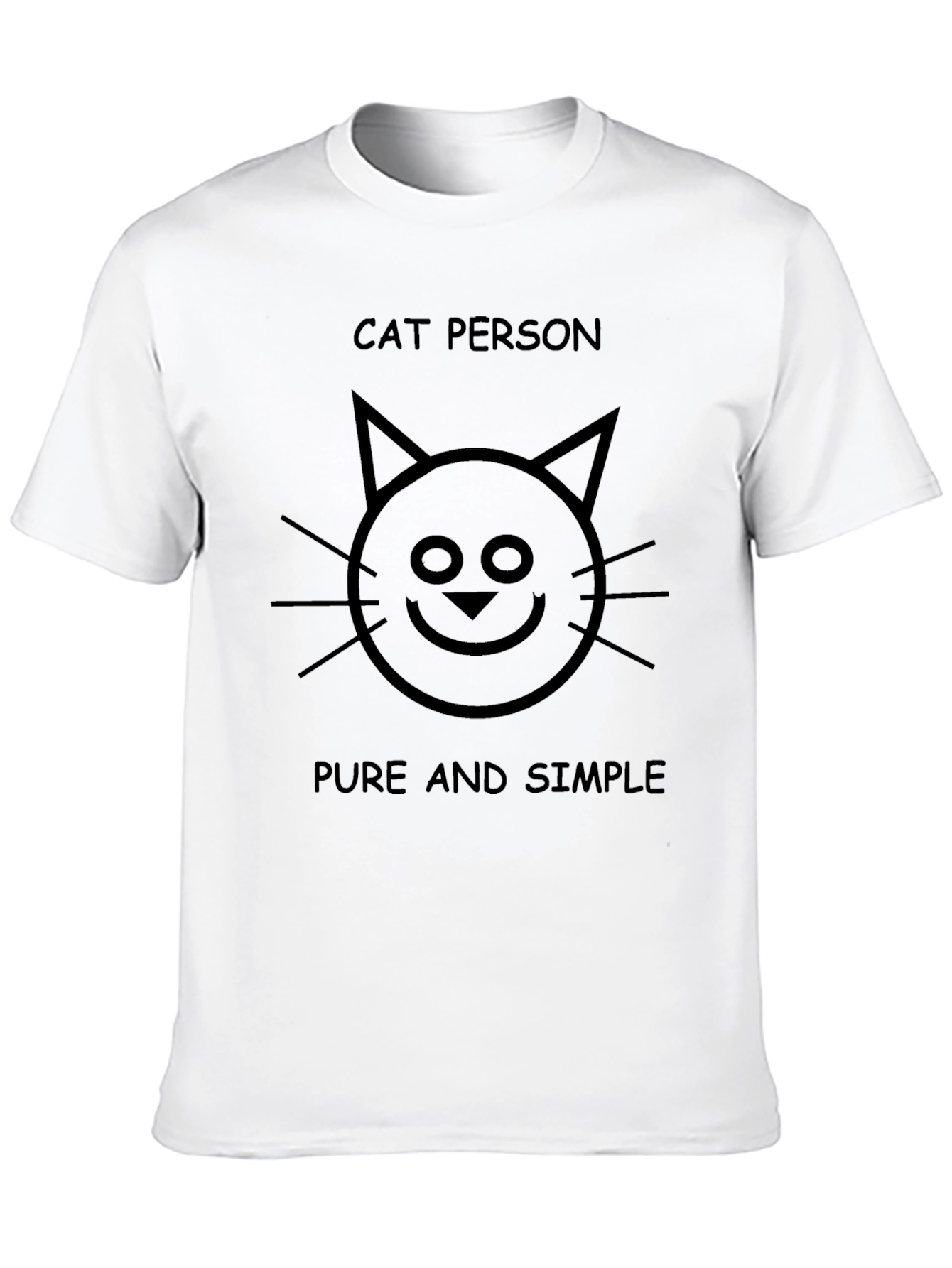 Cat Person T-Shirt - Pure & Simple Graphic Tee