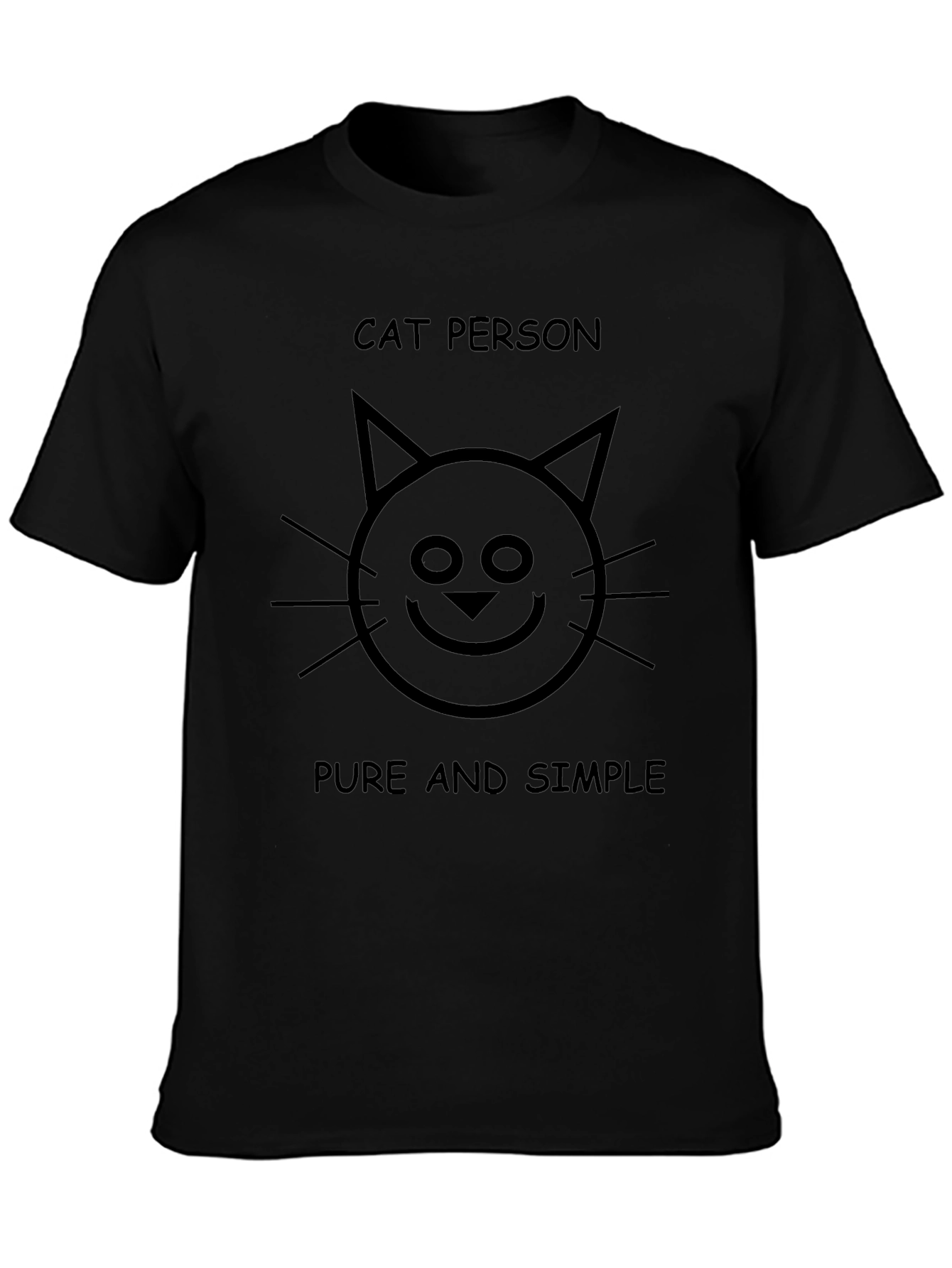 Cat Person T-Shirt - Pure & Simple Graphic Tee