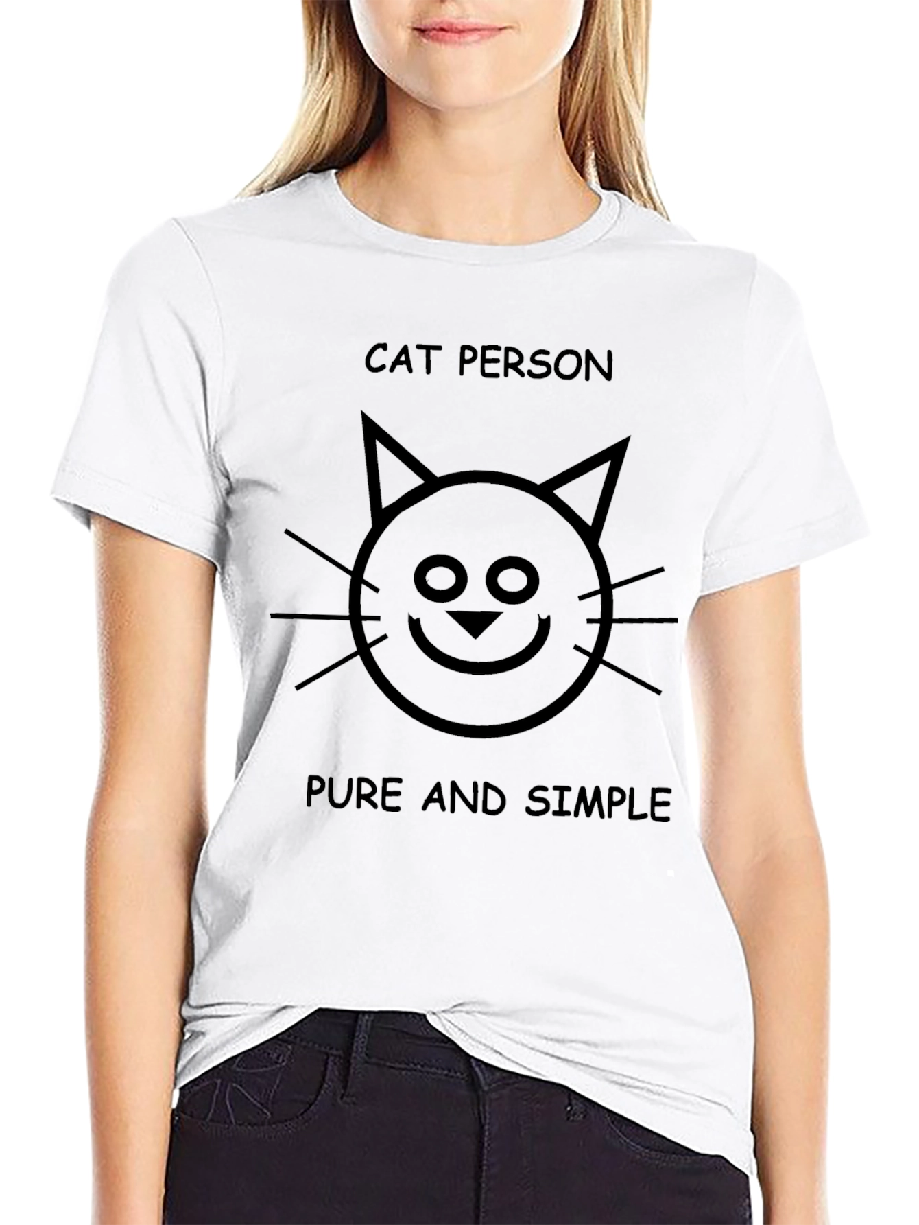 Cat Person T-Shirt - Pure & Simple Graphic Tee
