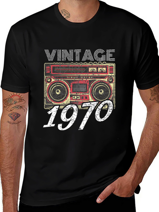 Vintage 1970s Boombox Graphic Tee