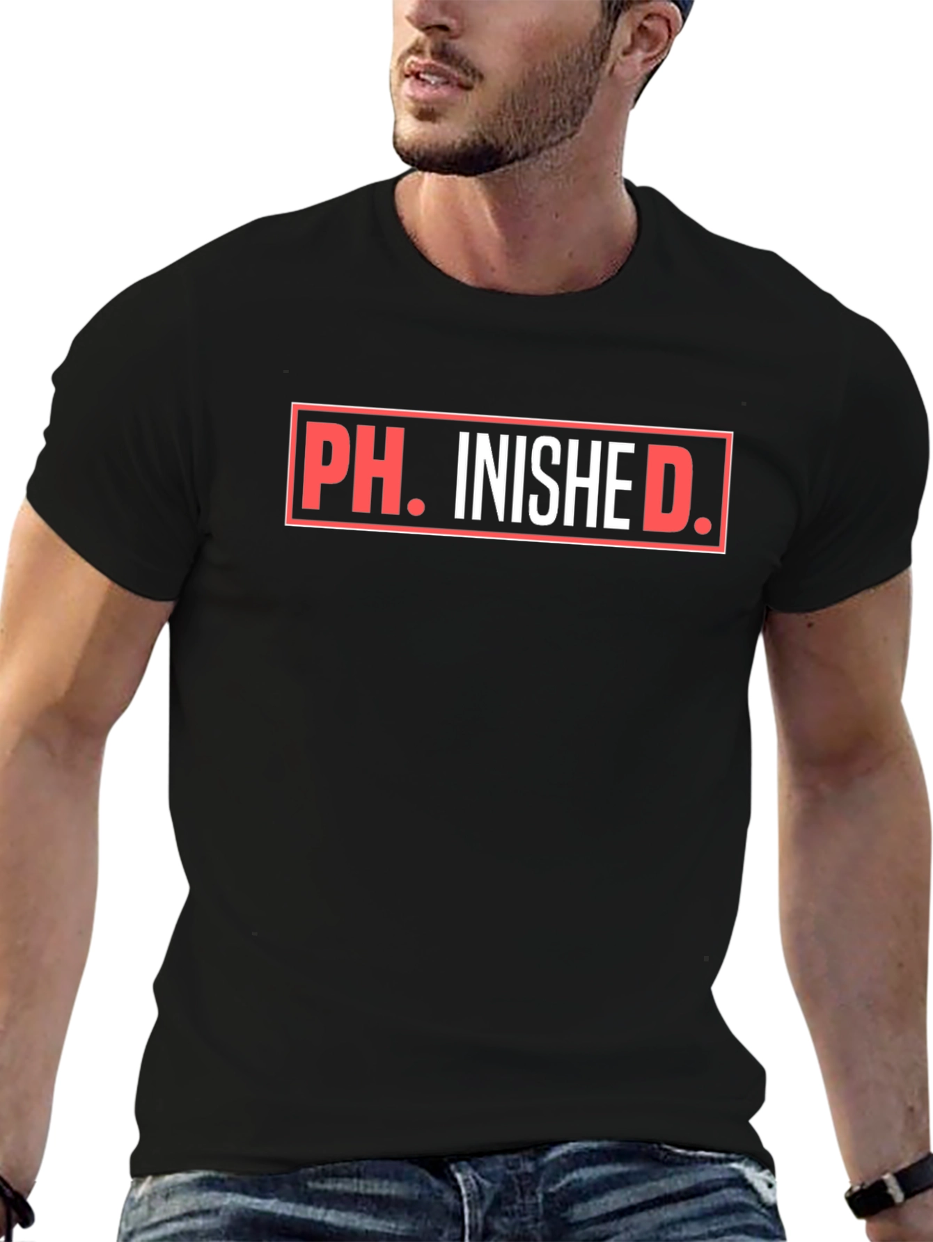Ph.inished. Funny Graduation T-Shirt