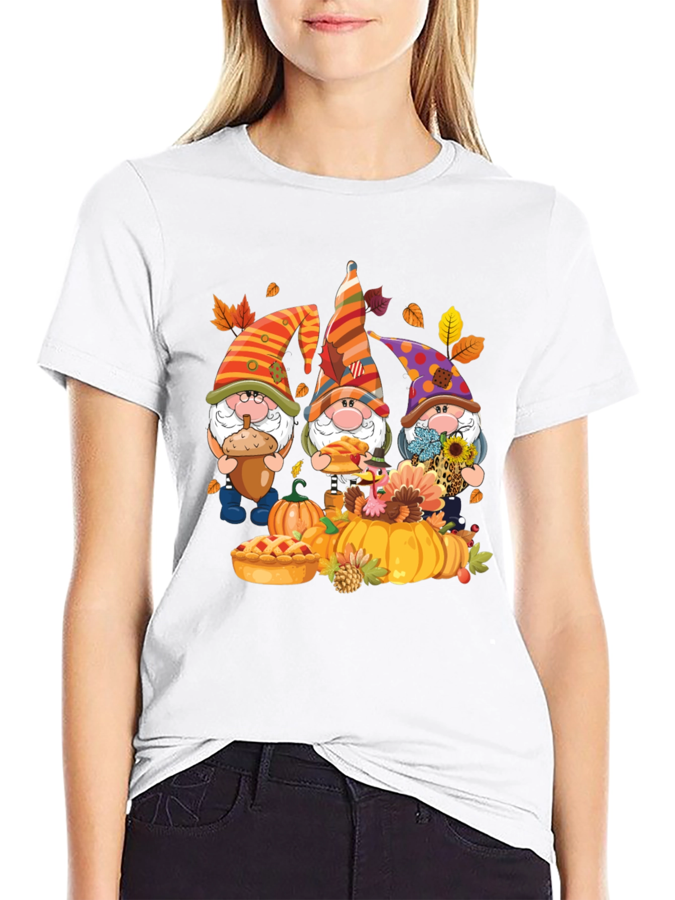 Fall Gnomes T-Shirt - Pumpkin Patch Design