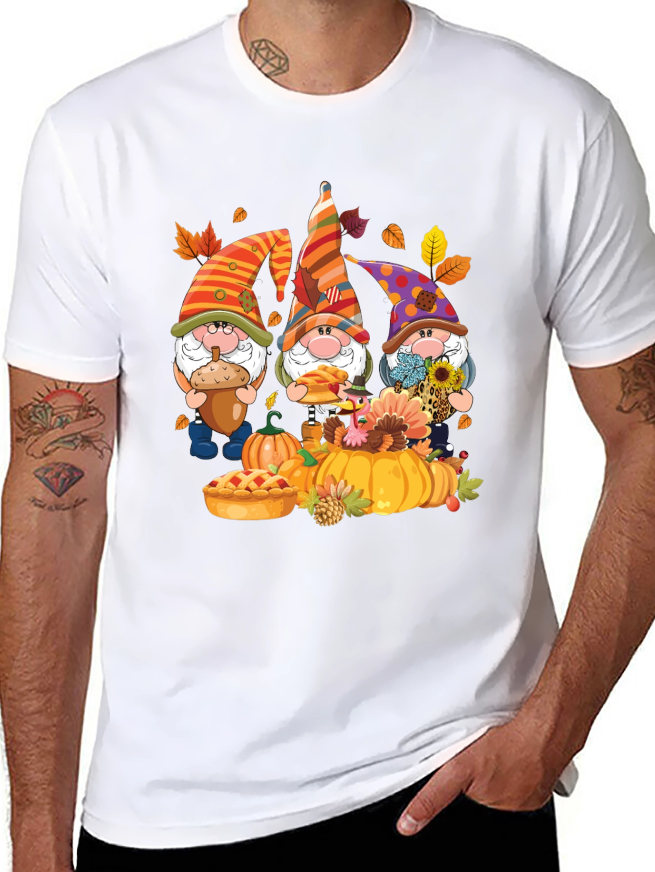 Fall Gnomes T-Shirt - Pumpkin Patch Design