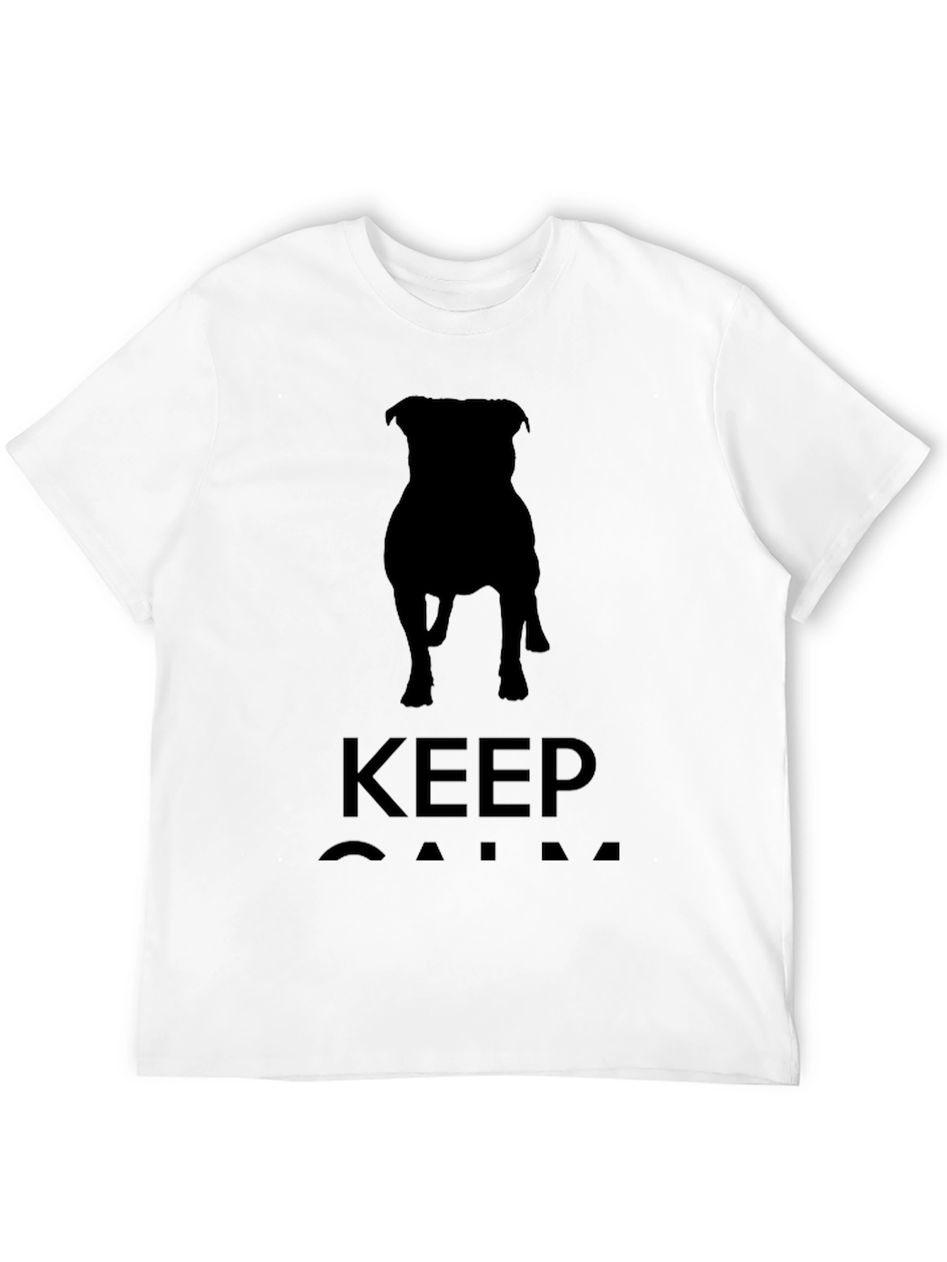 Keep Calm Dog Silhouette T-Shirt