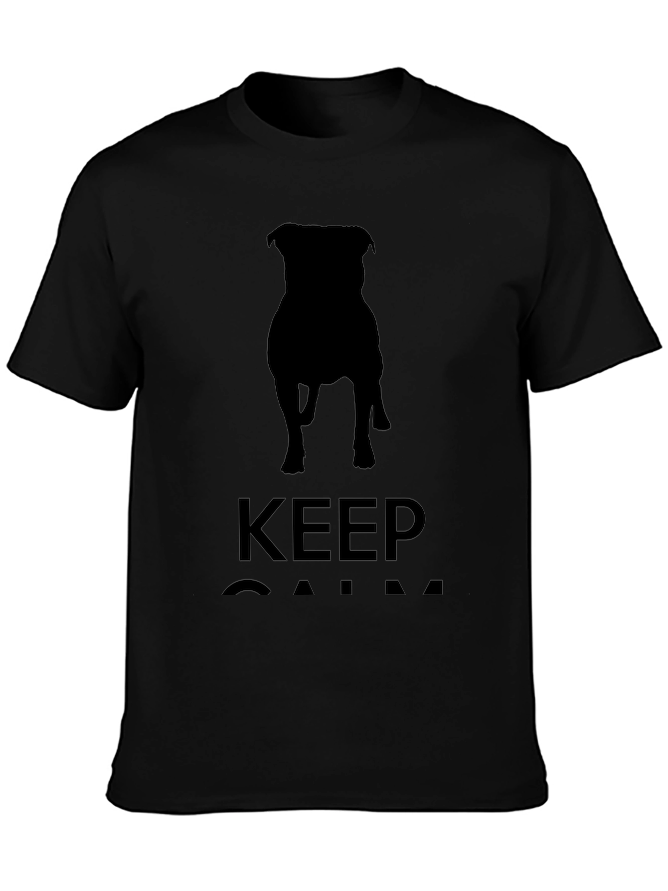 Keep Calm Dog Silhouette T-Shirt