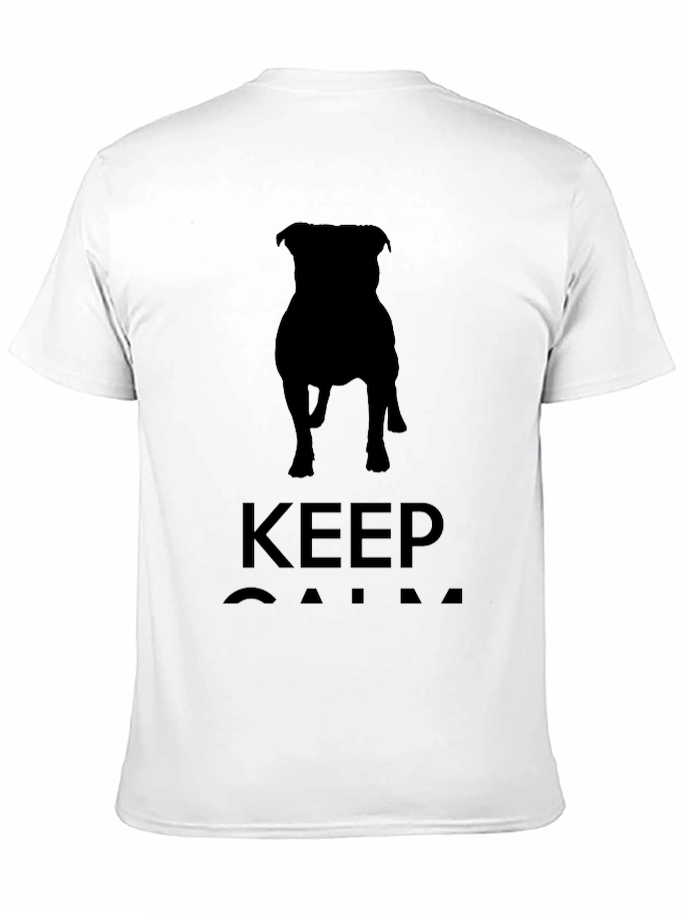 Keep Calm Dog Silhouette T-Shirt