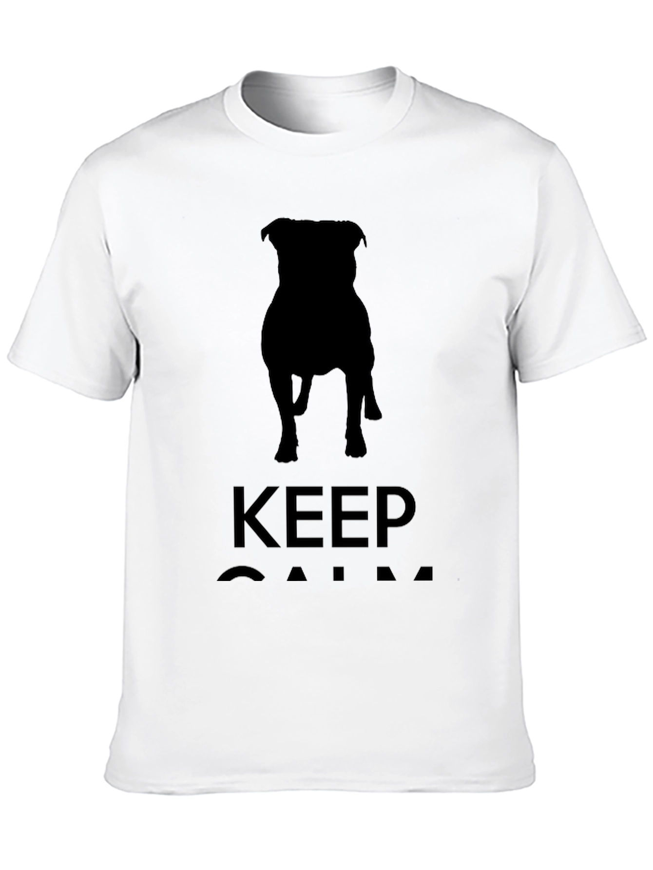 Keep Calm Dog Silhouette T-Shirt