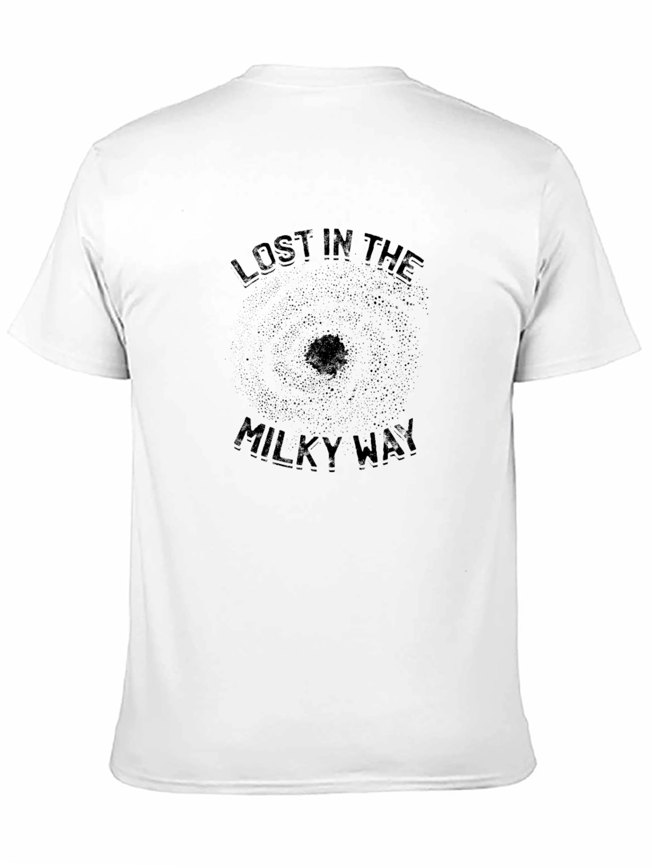 Lost In The Milky Way Black T-Shirt