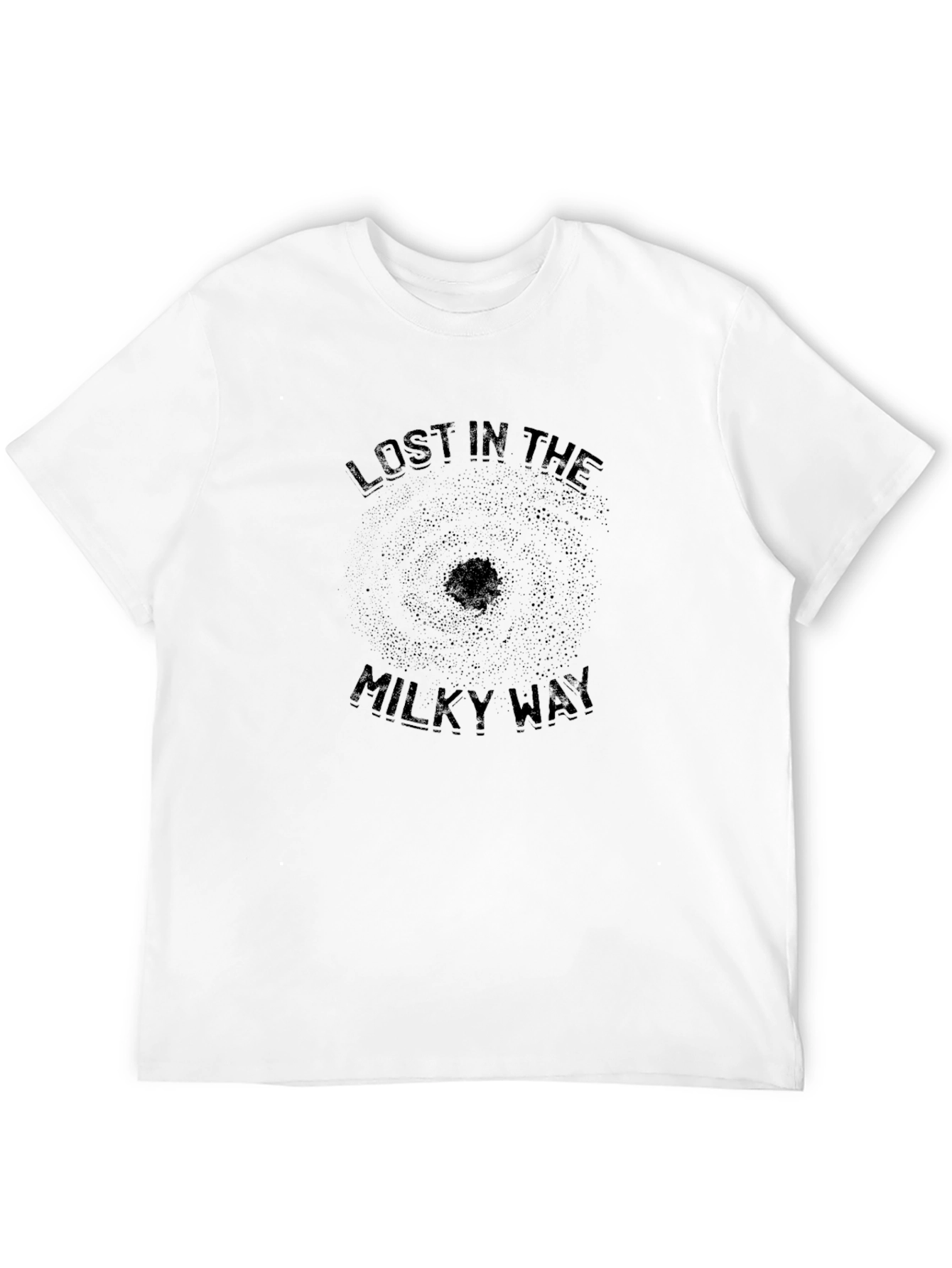 Lost In The Milky Way Black T-Shirt