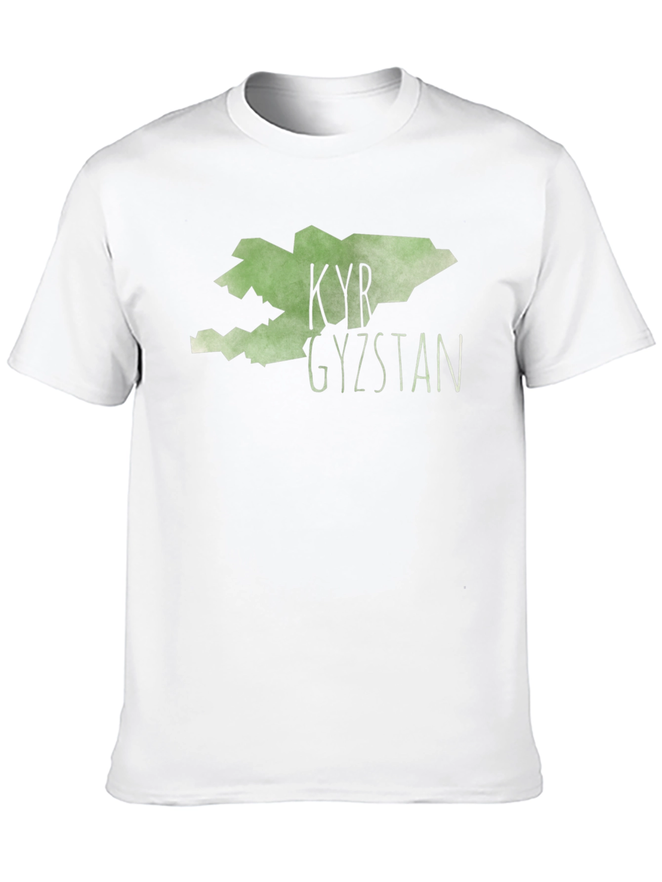 Kyrgyzstan Map T-Shirt - Black Graphic Tee