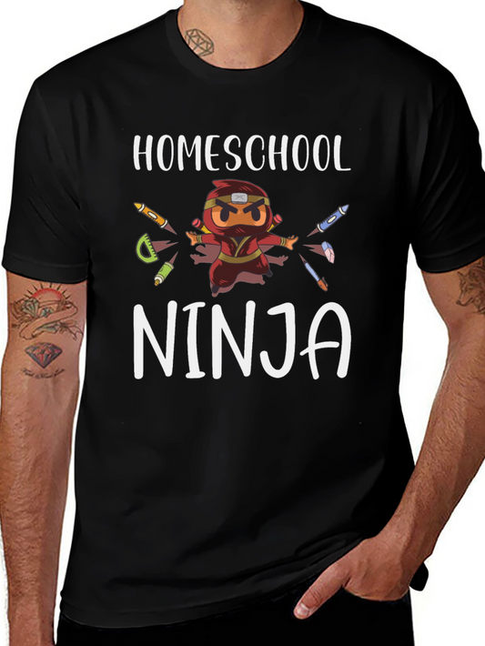 Homeschool Ninja T-Shirt - Black Graphic Tee
